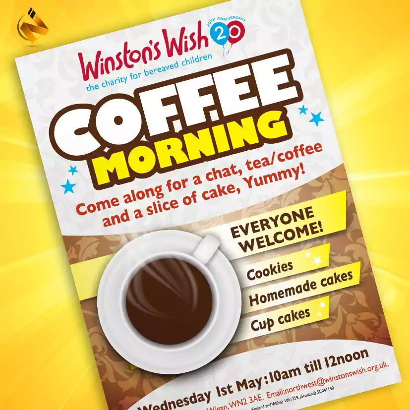 Winston's Wish Coffee Morning Poster